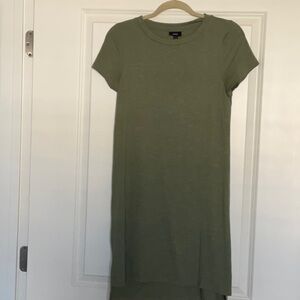 Olive Green T-Shirt Dress